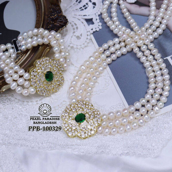 Gorgeous Multi-Strand Pearl Necklace Set - Image 4