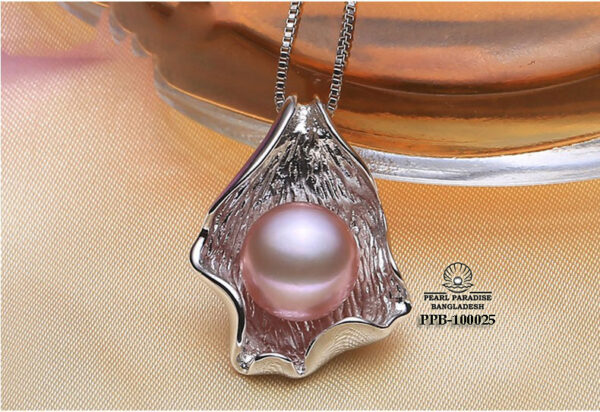 Lucky Pearl Necklace 925 Silver Pearl Clam Shell Pendant Freshwater Pearl Pendant - Image 5