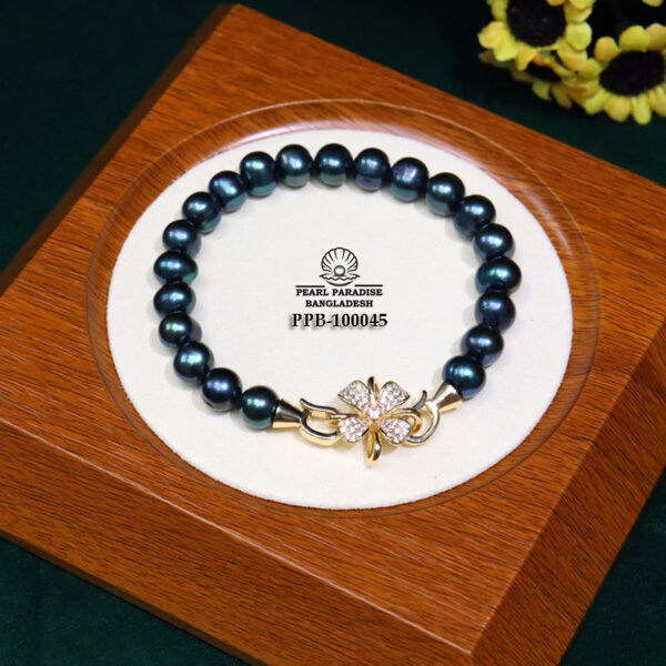 Black Pearl Bracelet Pearl Size: 8-9mm