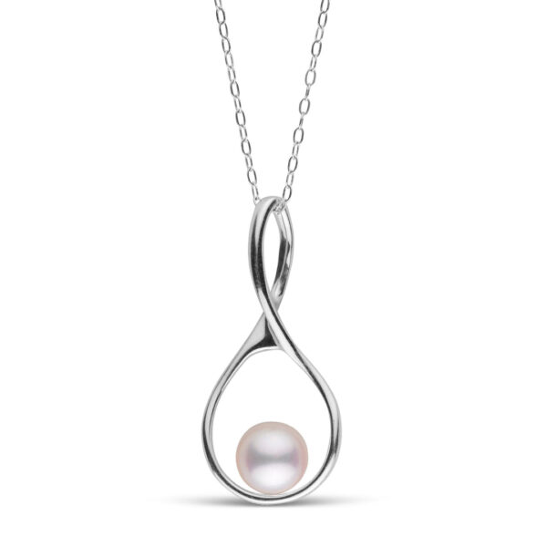 Sea Water Natural Pearl Wishbone Collection Pendant - Image 5