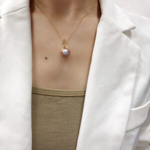 Freshwater Pearl Pendant, Simple and Versatile Jewelry, Niche Design, Pearl Jewelry for Besties