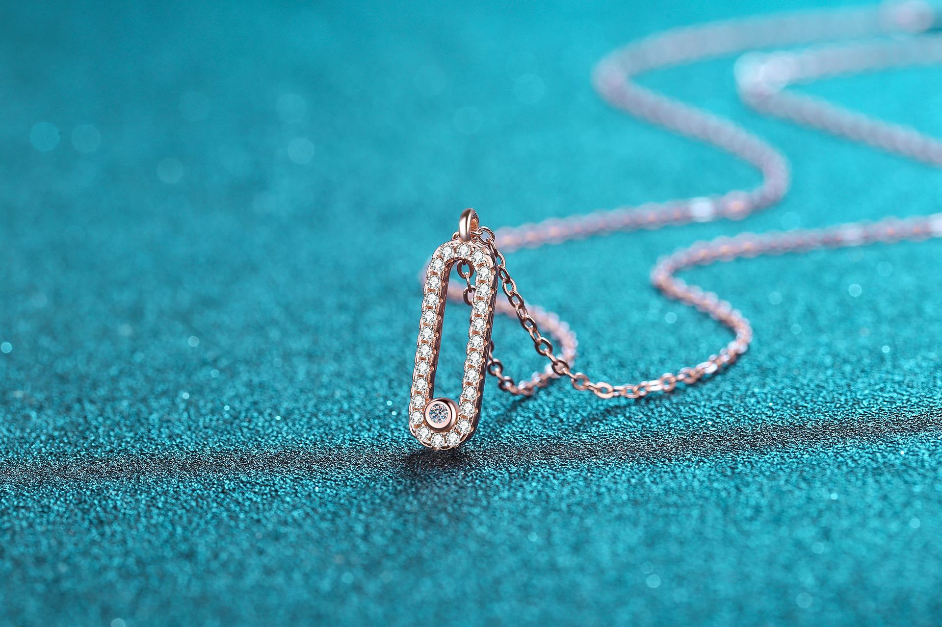 S925 Silver Oval Diamond Pendant Simple European and American Style Factory Direct Sale Moissanite Necklace One Piece Dropshipping - Image 3