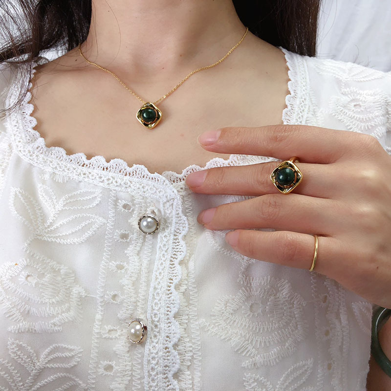 Natural Freshwater Pearl Earrings, Pendant, and Ring Three-Piece Set, Versatile and Fashionable Style - Image 19